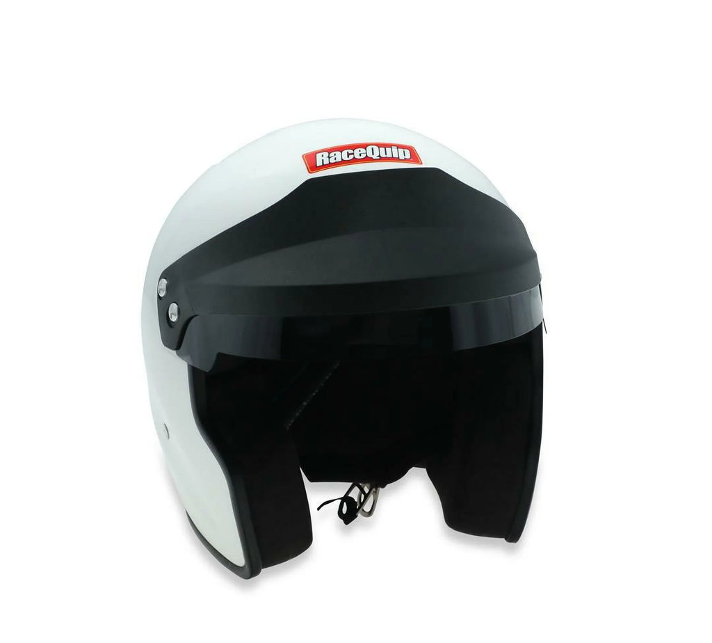 RaceQuip® 256115RQP  Racing Helmet - Open Face - Snell  - White - Large