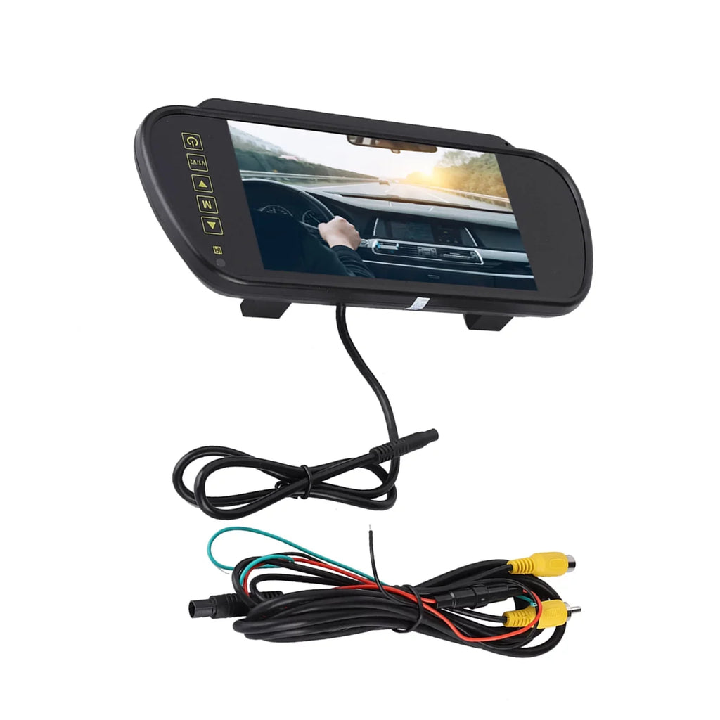 Durlclth Rearview Mirror-7inch Car Rearview Mirror  Auto Dimming Monitor Rear View Camera With Bracket