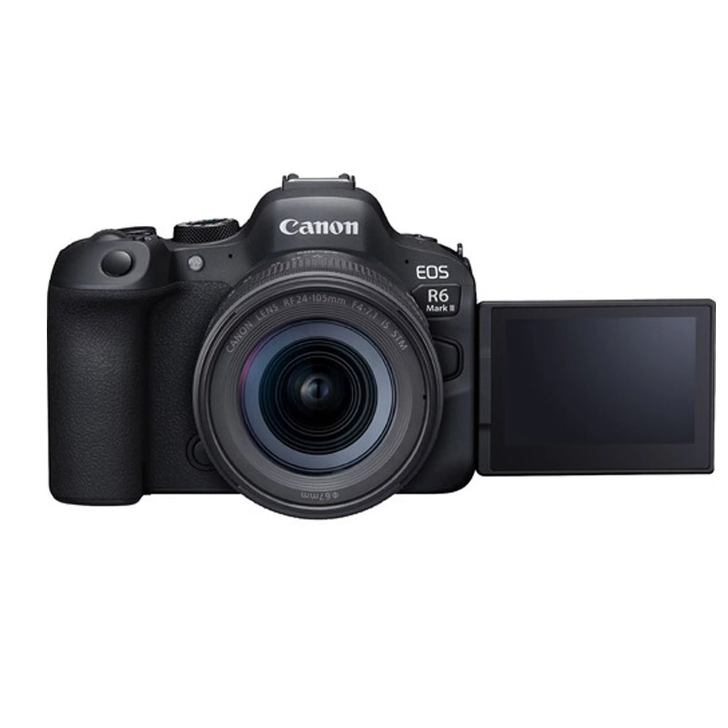 Canon   Mark  Mirrorless Digital Camera with  24-105mm f/4-7.1  Lens  + 64GB Memory + Case+ Steady Grip Pod + Tripod+ Software Pack + More (30pc Bundle)