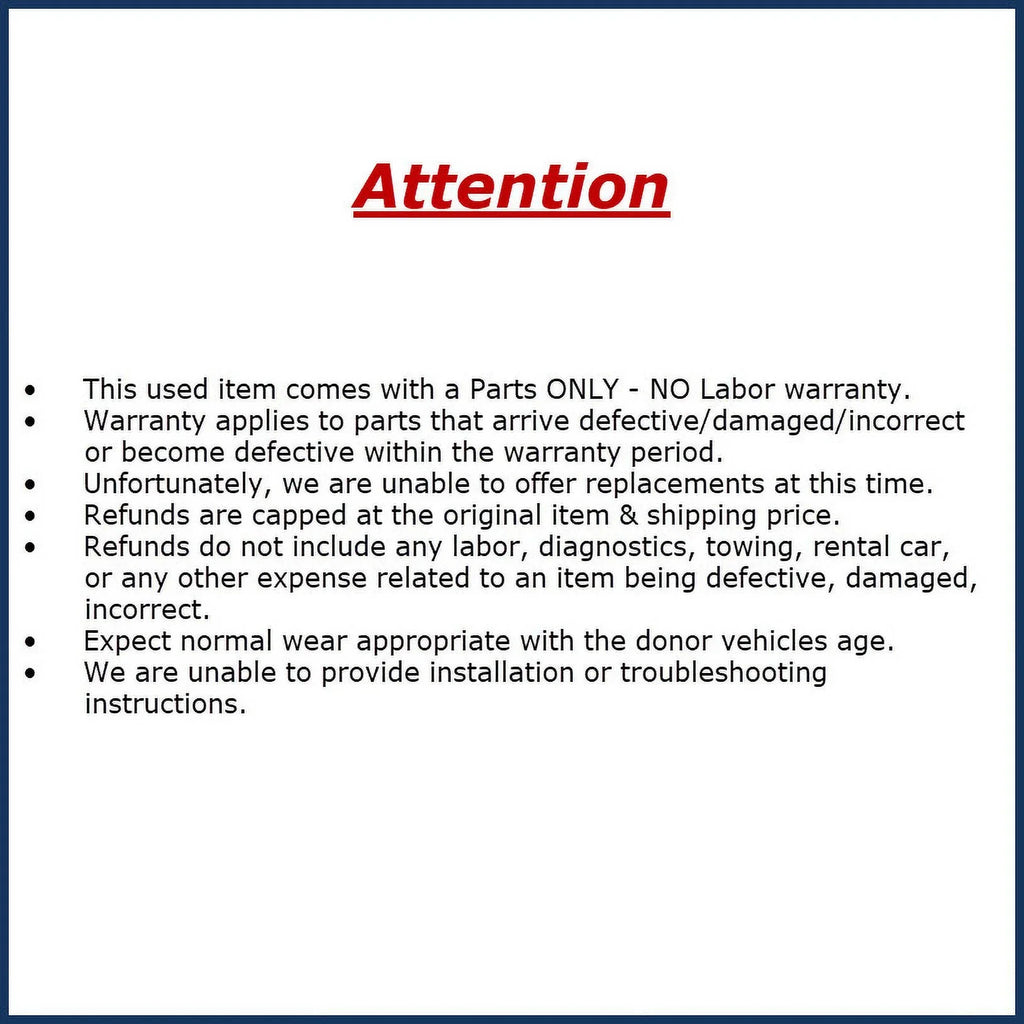 Pre-Owned 2012 Ford Transit Connect  Player Radio Receiver  (Good)