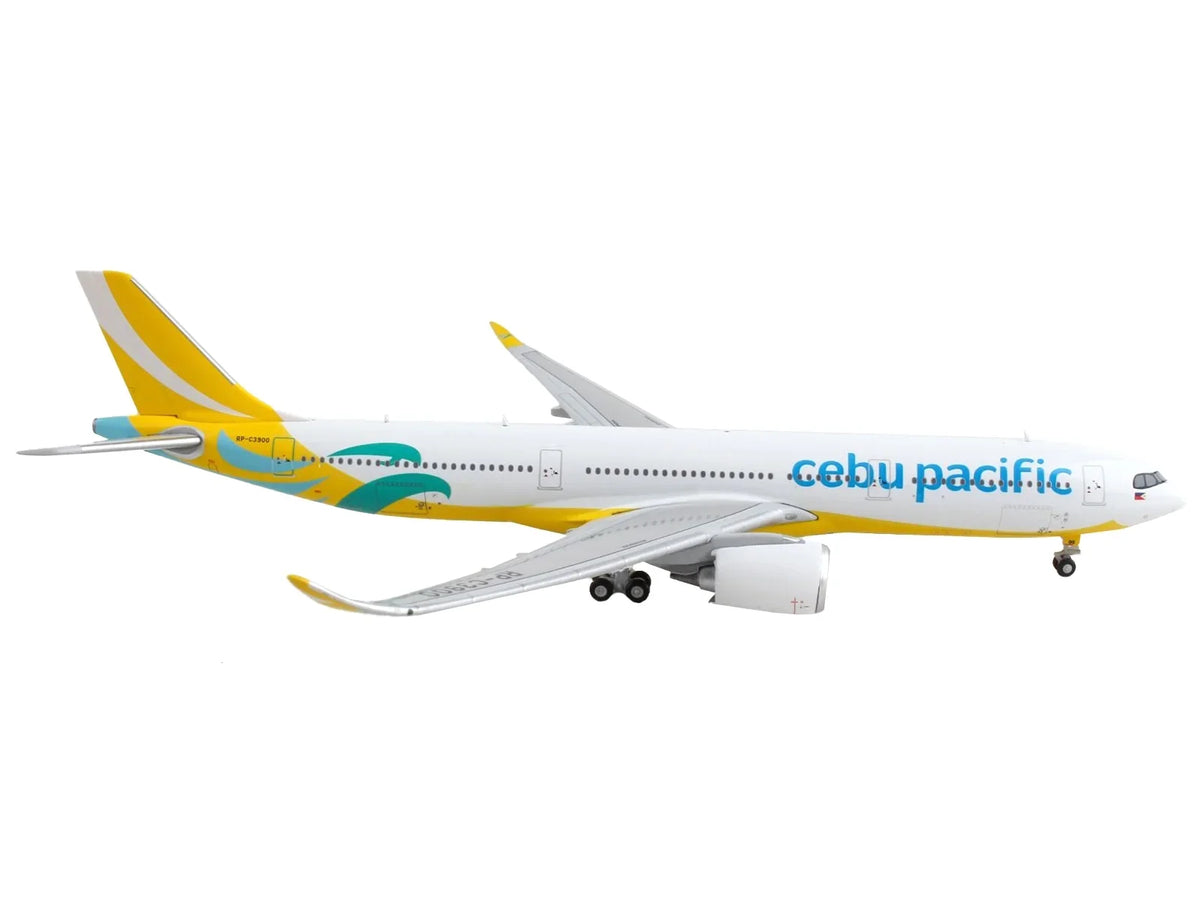 Airbus -900 Commercial Aircraft "Cebu Pacific" Yellow and White 1/400 Diecast Model Airplane by GeminiJets