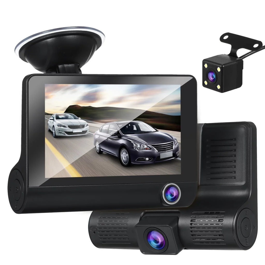 Capture Every Detail， Nebublu Dash Cam, 1080P Full  Front and Rear Dual Camera, 4 Inch  Screen, Loop Recording, Motion Detection, Parking Monitor!