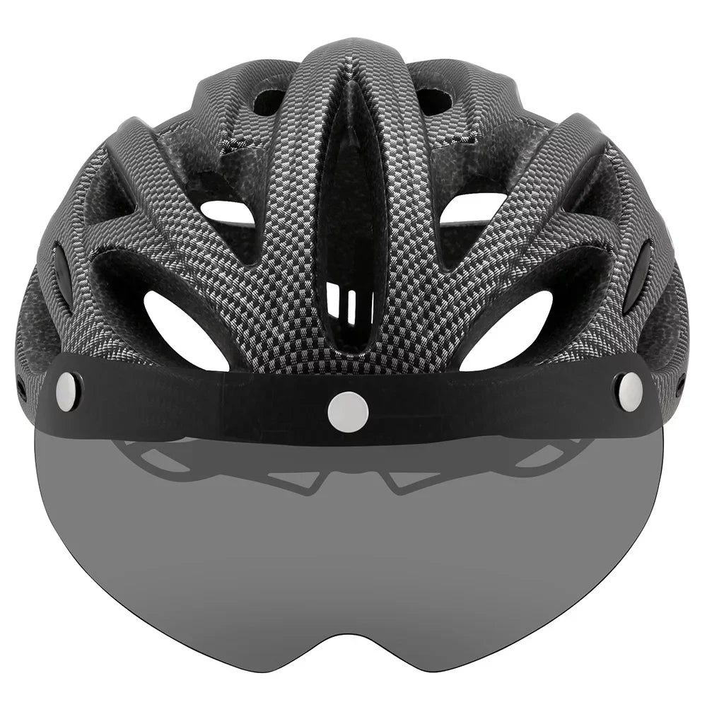 Riding Helmet,Road Mountain Lens Brim Bike Tube Bike Tube Bike Frame Mountain Bike Helmet Ride Safely Added Brim Helmet Equipment Frame Waterproof Frame Bike Frame Waterproof - Comes Lens