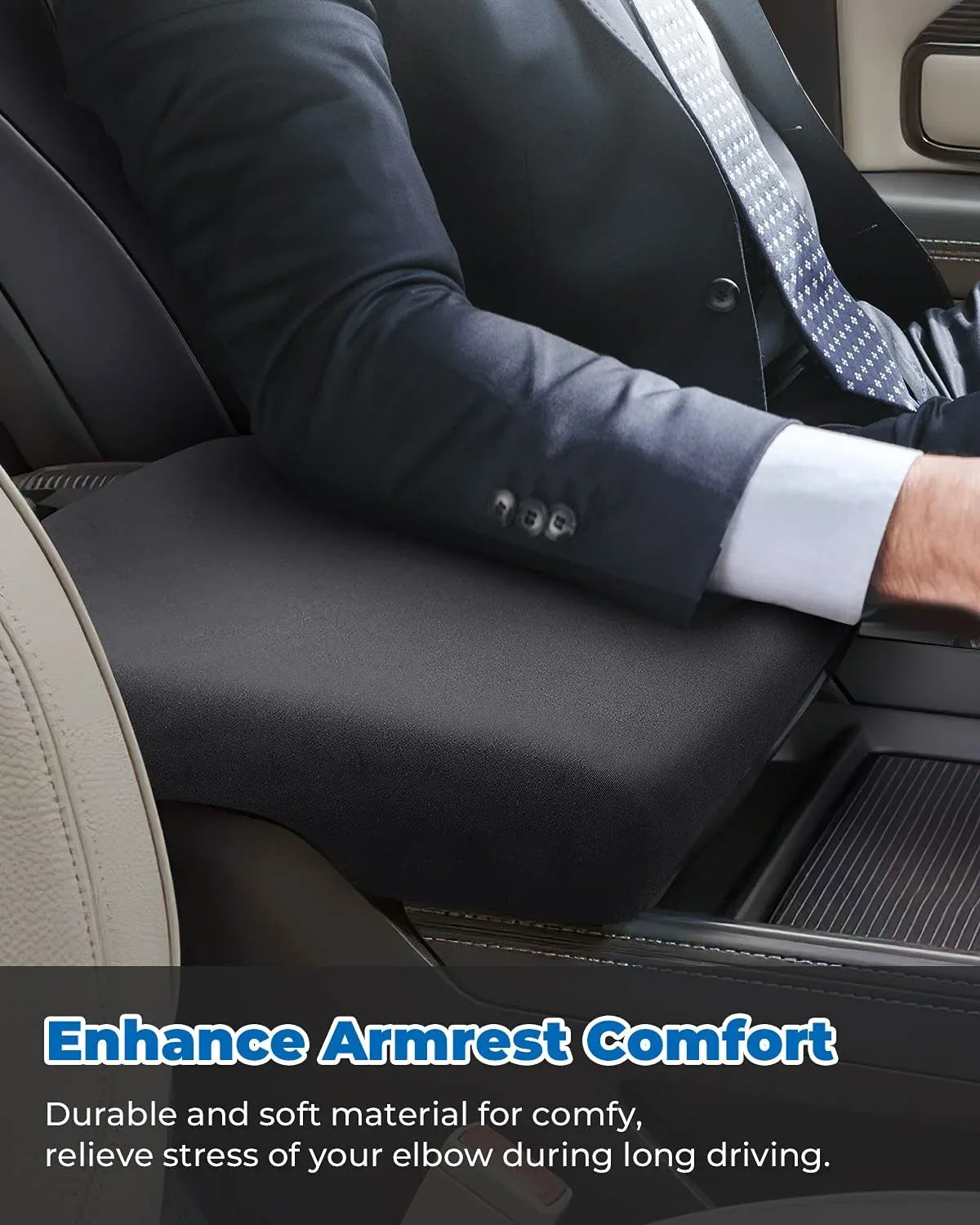 Center Console Cover Compatible with 2013-2022 2023 Ram 1500 2500 3500 Console Armrest Cover Protector
