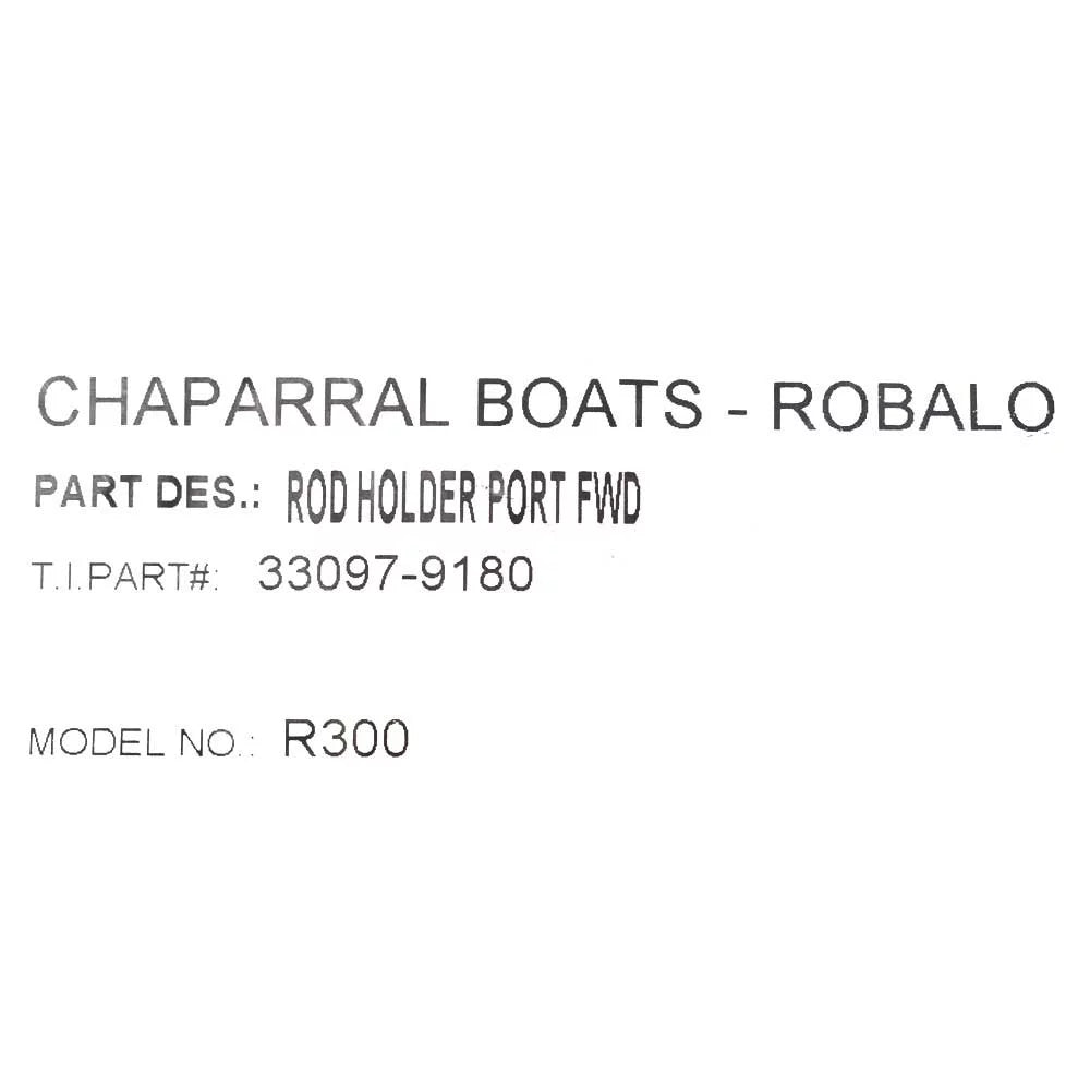 Robalo Boat Rod Holder Panel 26-9180 |  Port Forward Off White