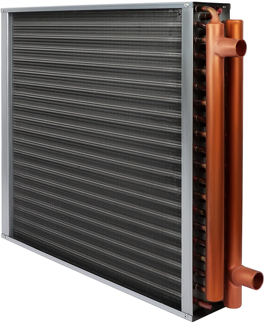 20" x 20" Water to Air Heat Exchanger with 1" Copper Ports Perfectly with Outdoor Furnace Ideal for Residential  System