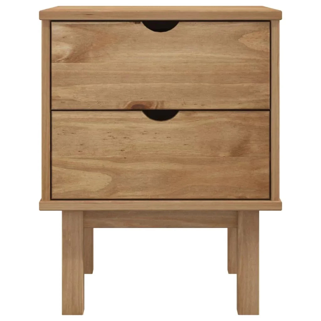 Htovila Bedside Cabinet  18.1"x15.6"x22.4" Solid Wood Pine