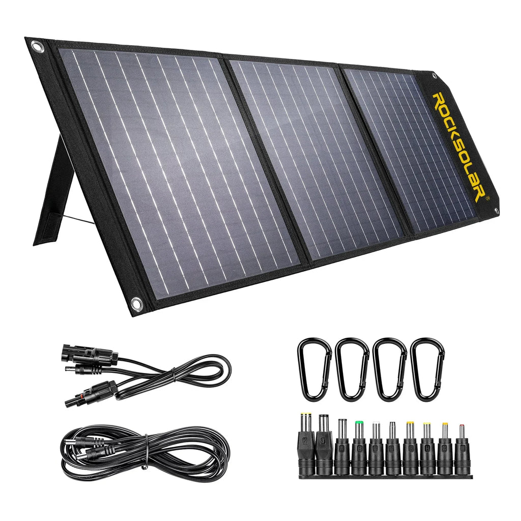 Nomad 400W Portable Power Station with a 60W Foldable Solar Panel Solar Generator Kit