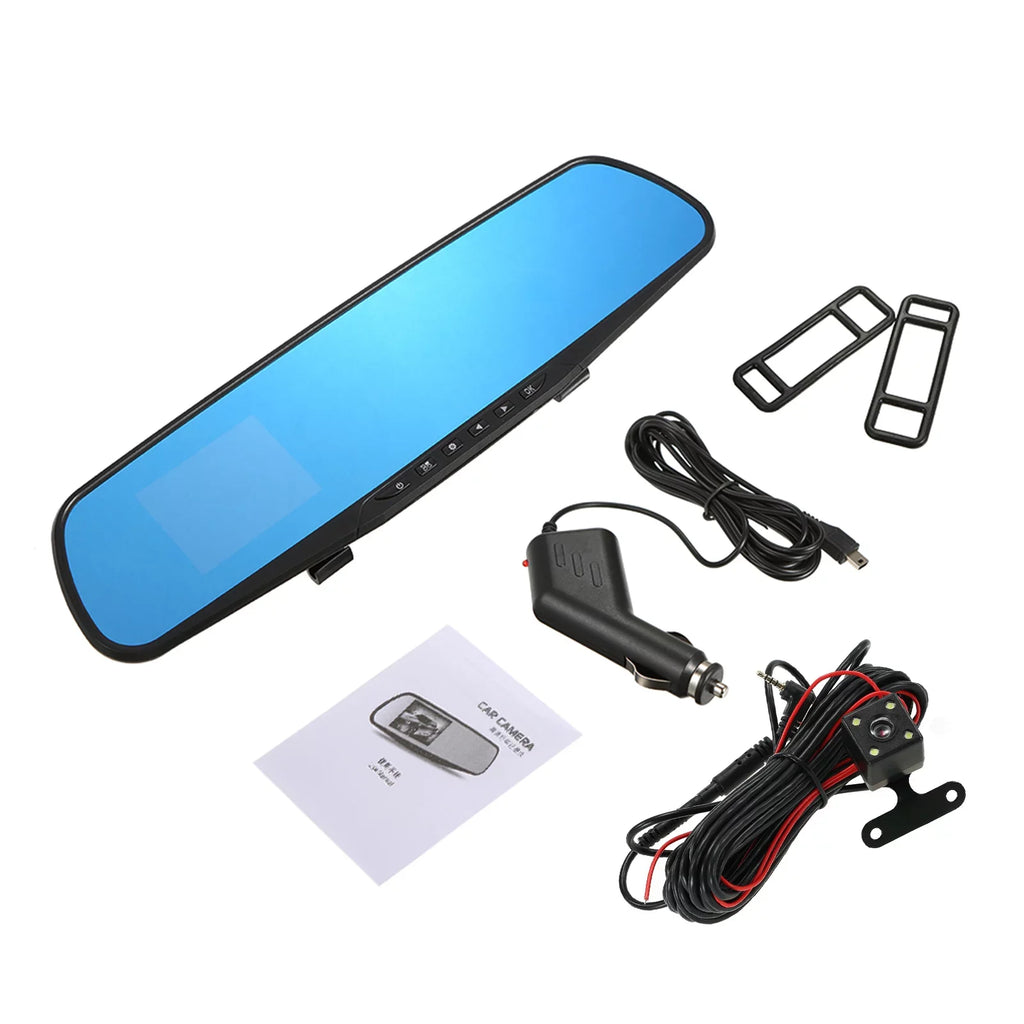 moobody Dual Camera Car Driving Recorder - 1080P Full  Dual Dash Cam with 170°Wide Angle Lens, Loop Recording, and Motion Detection System for Optimal Security