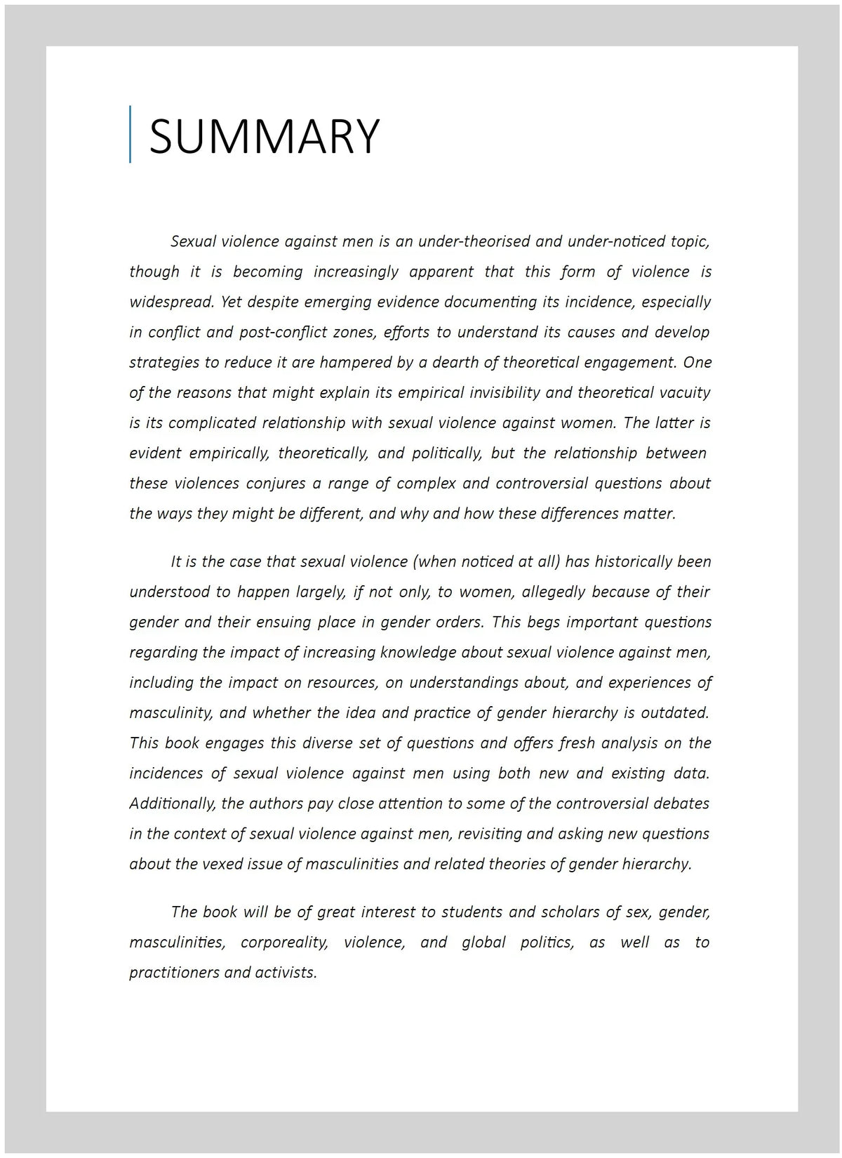 Pre-owned Sexual Violence Against Men in Global Politics, Hardenclosure by Zalewski, Marysia (); Drumond, Paula (); Prugl, Elisabeth (); Stern, Maria (),  1138209902, -13 9781138209909