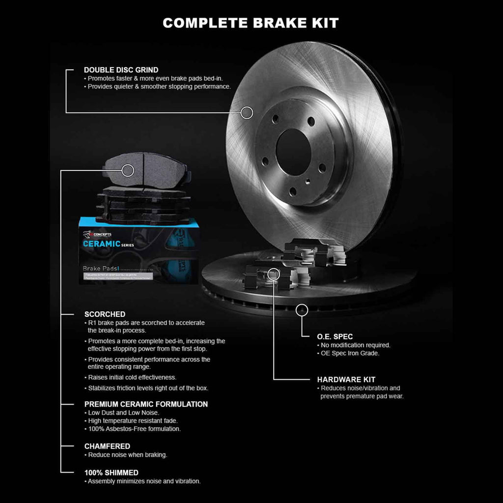 Concepts Wfwh1 91004  Concepts  Line Series Brake Rotor With Ceramic Fits select: 2017-2018   , 2016
