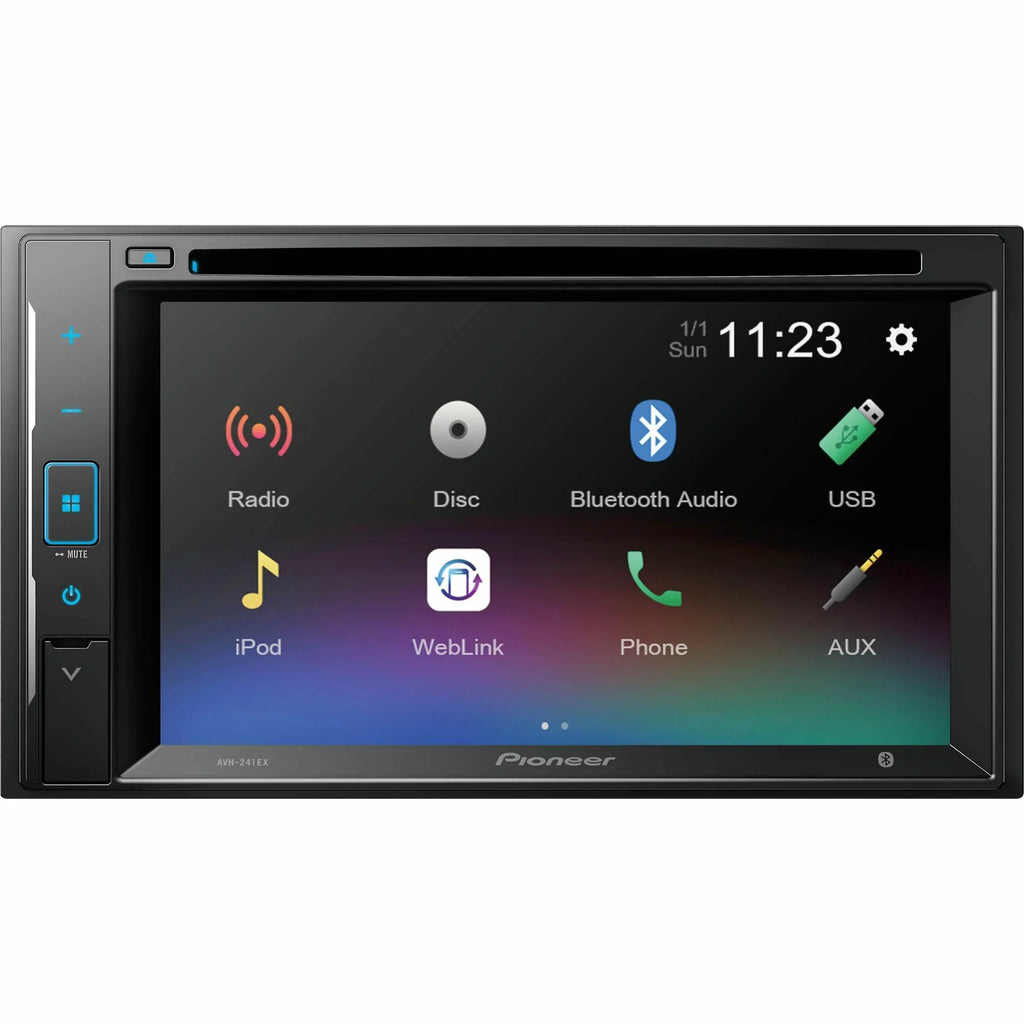 Pioneer 6.2  inch Resistive Touchscreen Back Up Camera Ready -  Receiver - Black
