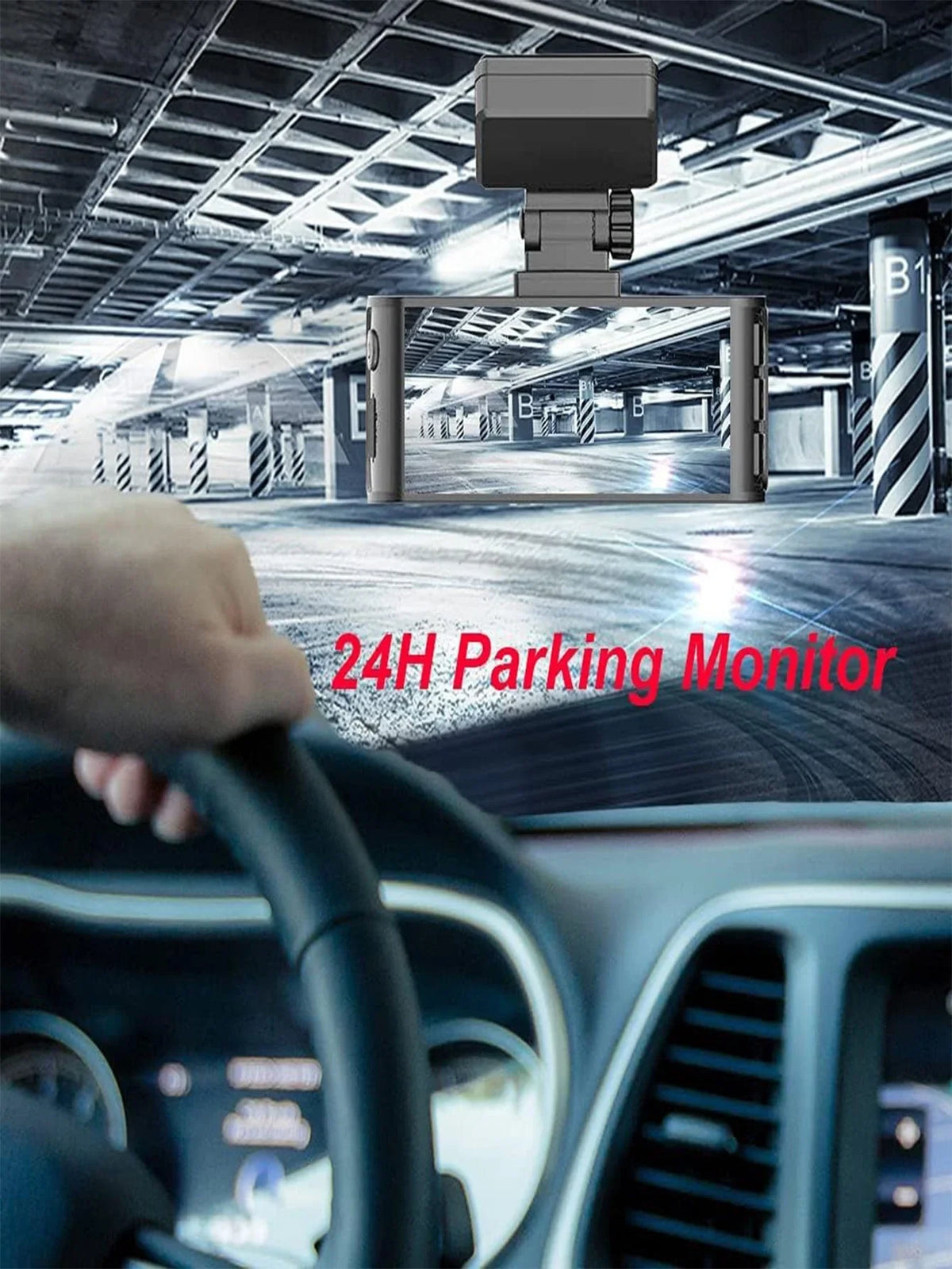 4K Dash Cam with Wi-Fi,  Front Camera, and Type- Hardwire Kit