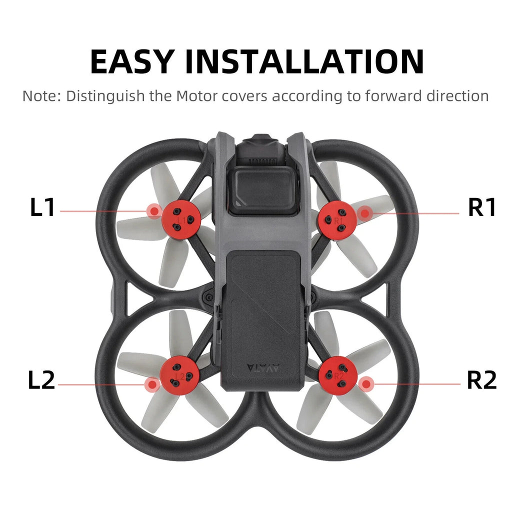 4Pcs Aluminum Motor Cover Protective Accessories for  Avata Drone Protection