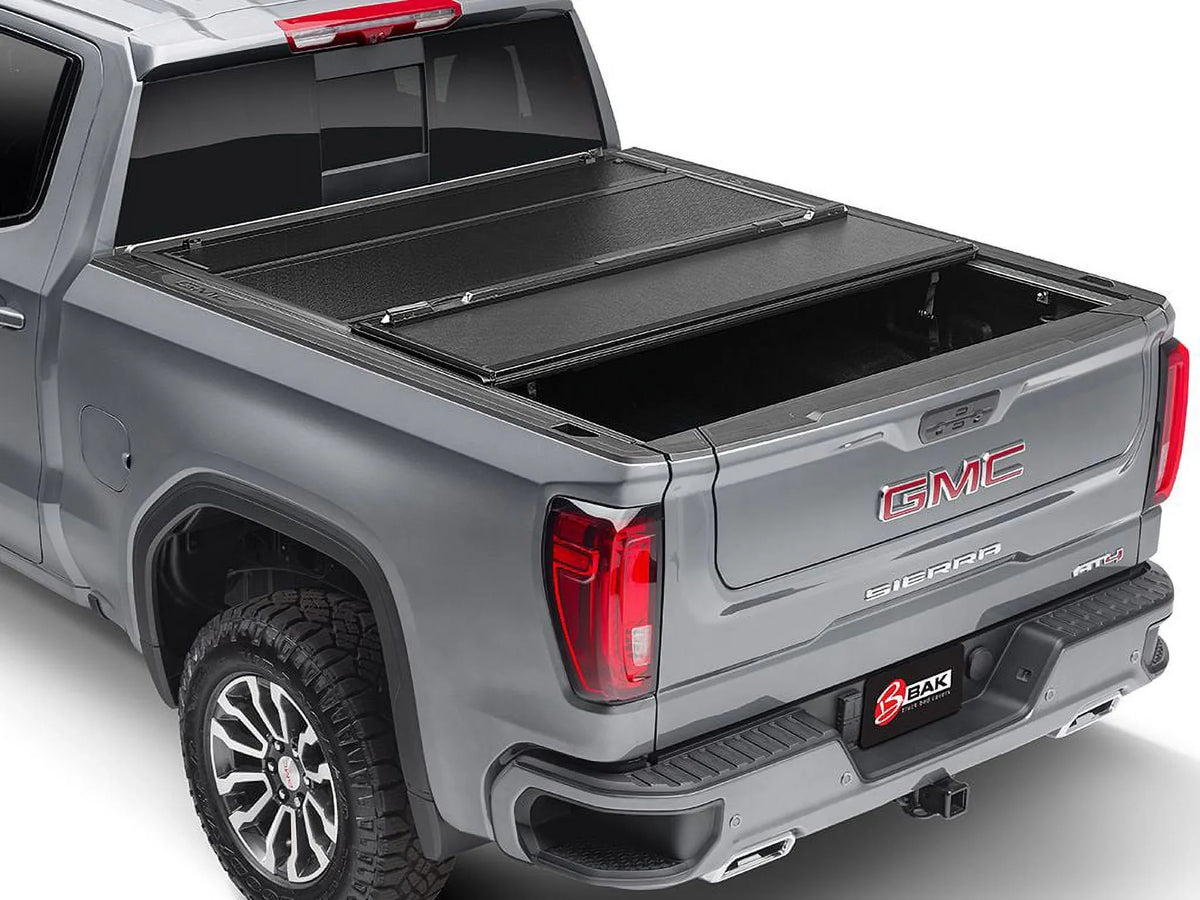 by RealTruck BAKFlip  Hard Folding Truck Bed Tonneau Cover | 772327 | Compatible with 2015 - 2020 Ford -150 6' 7" Bed (78.9")
