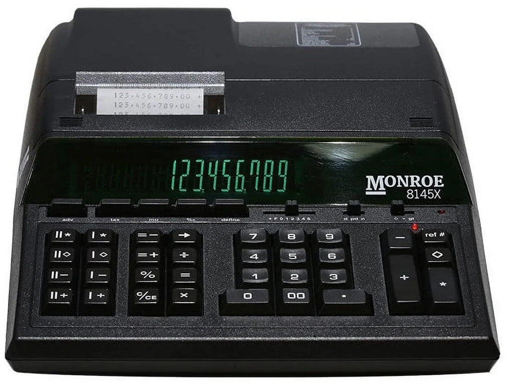 Monroe 8145X 14-Digit Printing Calculator With Large Display for Big Budgets