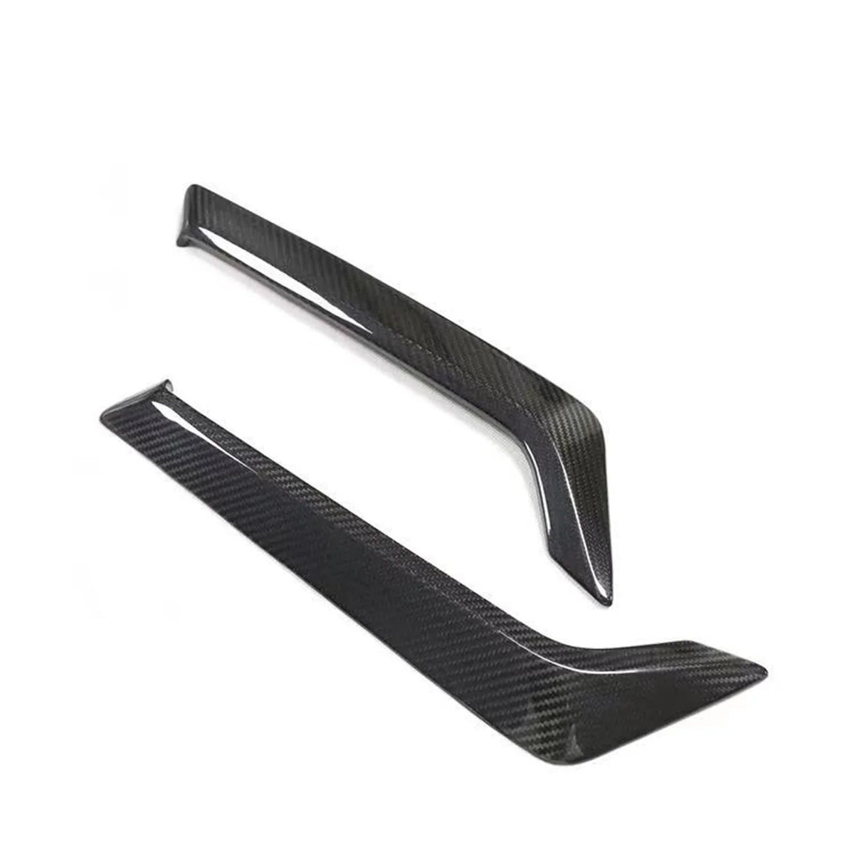 Side Fender Air Vent Cover Kit For Infiniti   2015-2022 2019  Black Carbon Fiber