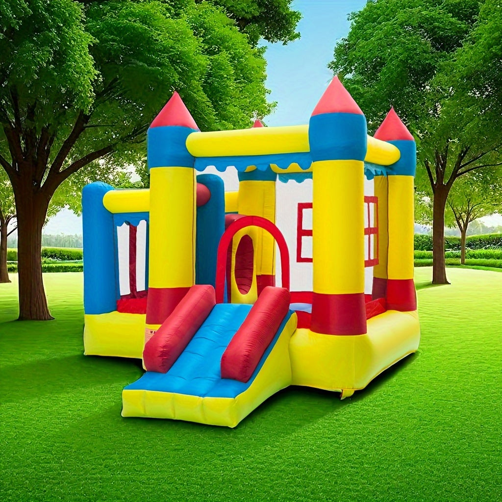 3.2*3*2.5m 420D Thick Oxford Cloth Inflatable Bounce House Castle Ball Pit Jumper Play Castle Multicolor