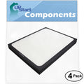 4-Pack Replacement for Blueair 205 Air Purifier Filter - Compatible with Blueair 200 & 300 Air Filter
