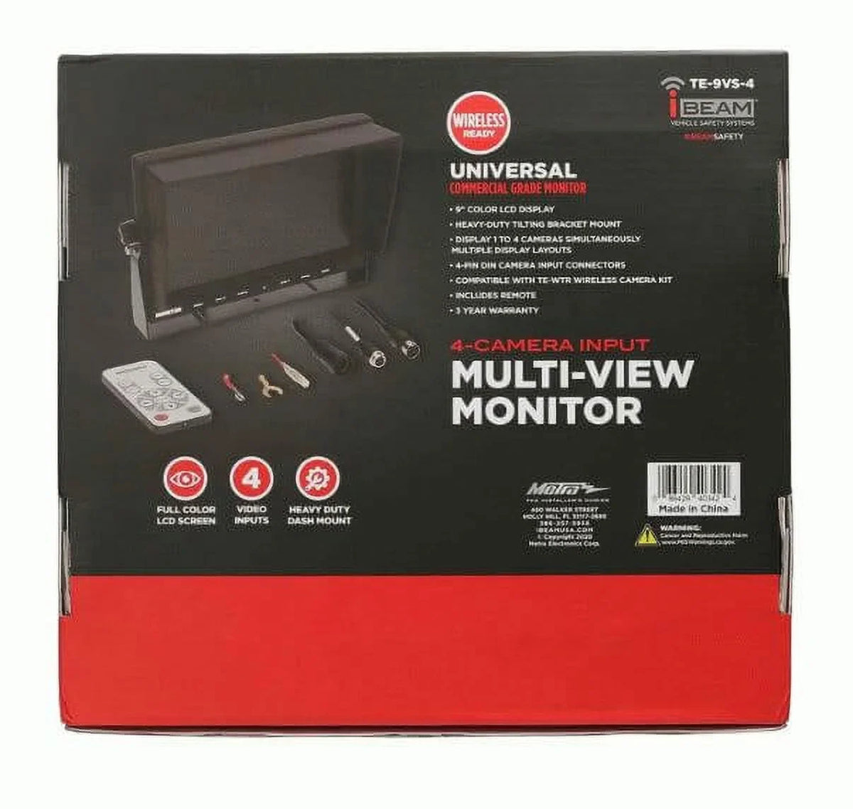 iBeam -9VS-4 Commercial Quad-View Monitor - 9 Inch