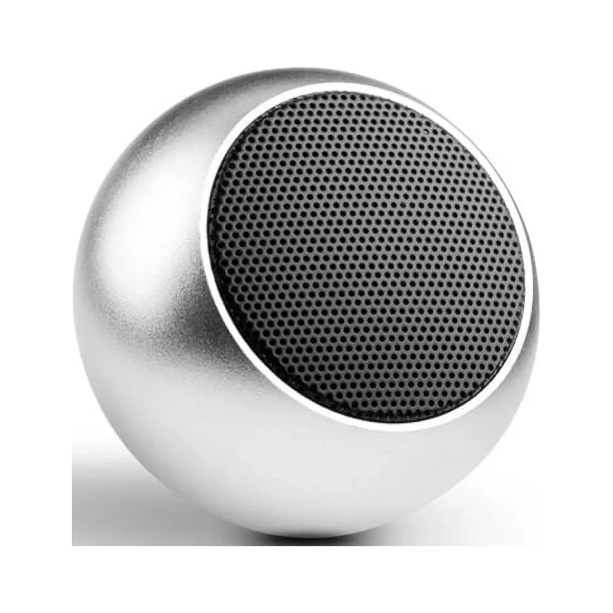 Wireless Speaker for iPhone 15/Pro/Max/Plus - Mini Remote Shutter Hands-free Microphone Audio Multimedia Rechargeable Silver for iPhone 15/Pro/Max/Plus