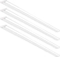 8FT  Shop Light 110W [6-lamp  Fluorescent Equiv.], Compact 8 Foot Strip Lights, 12500LM, 5000K, Commercial Grade Flush Mount Ultra Slim  Wraparound for Garage Office Warehouse, 4 Pack