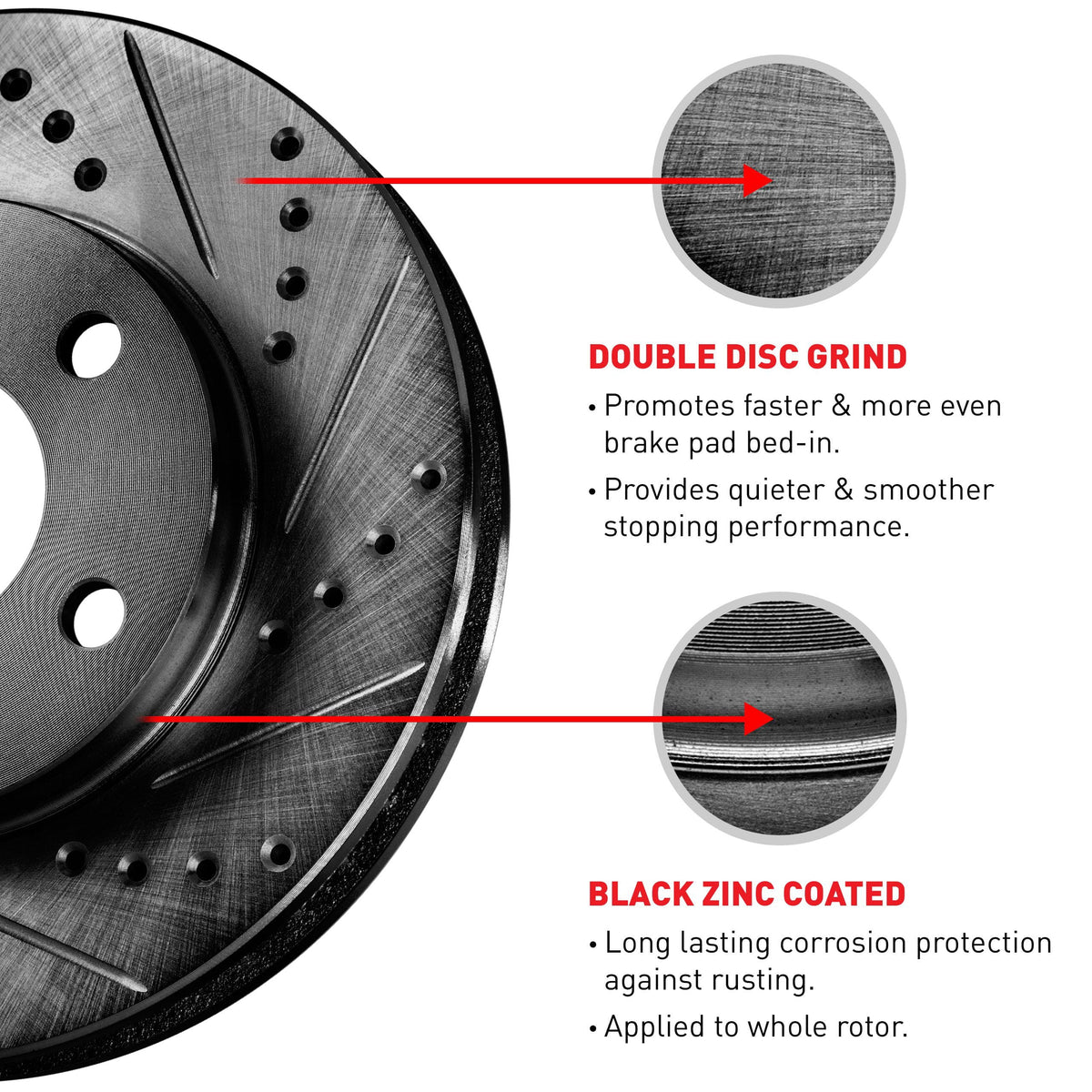 Concepts Whpn2 42005  Concepts Brake Rotor / Black Fits select: 2014-2022  , 2015-2017  200