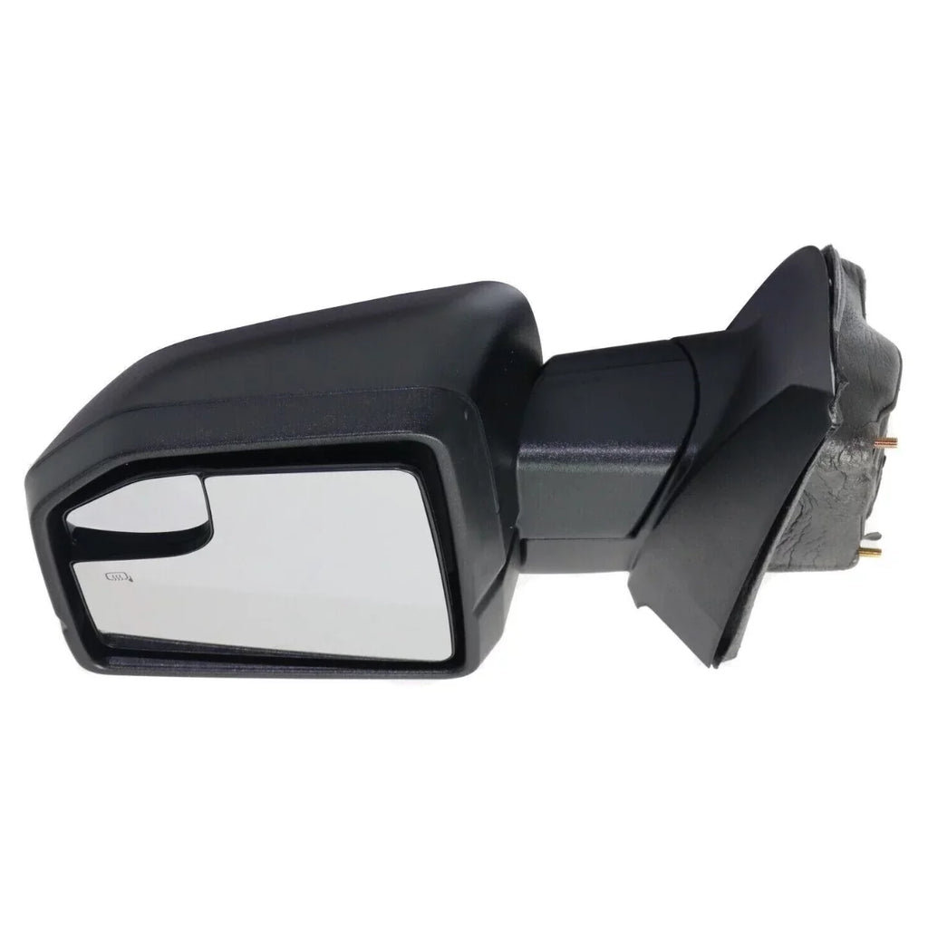 AutoShack Driver and Passenger Mirror Power Manual Folding Heated Textured Black Set of 2 Replacement for 2015 2016 2017 2018 Ford -150 2.7L 3.0L 3.3L 3.5L 5.0L   4WD