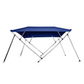 New Pontoon Bimini Top Boat Cover 4 Bow 54"  67" - 72"  8 ft Long Navy Blue