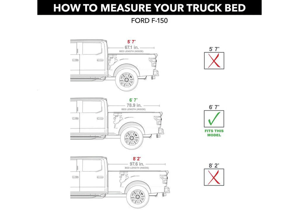 by RealTruck BAKFlip  Hard Folding Truck Bed Tonneau Cover | 772327 | Compatible with 2015 - 2020 Ford -150 6' 7" Bed (78.9")