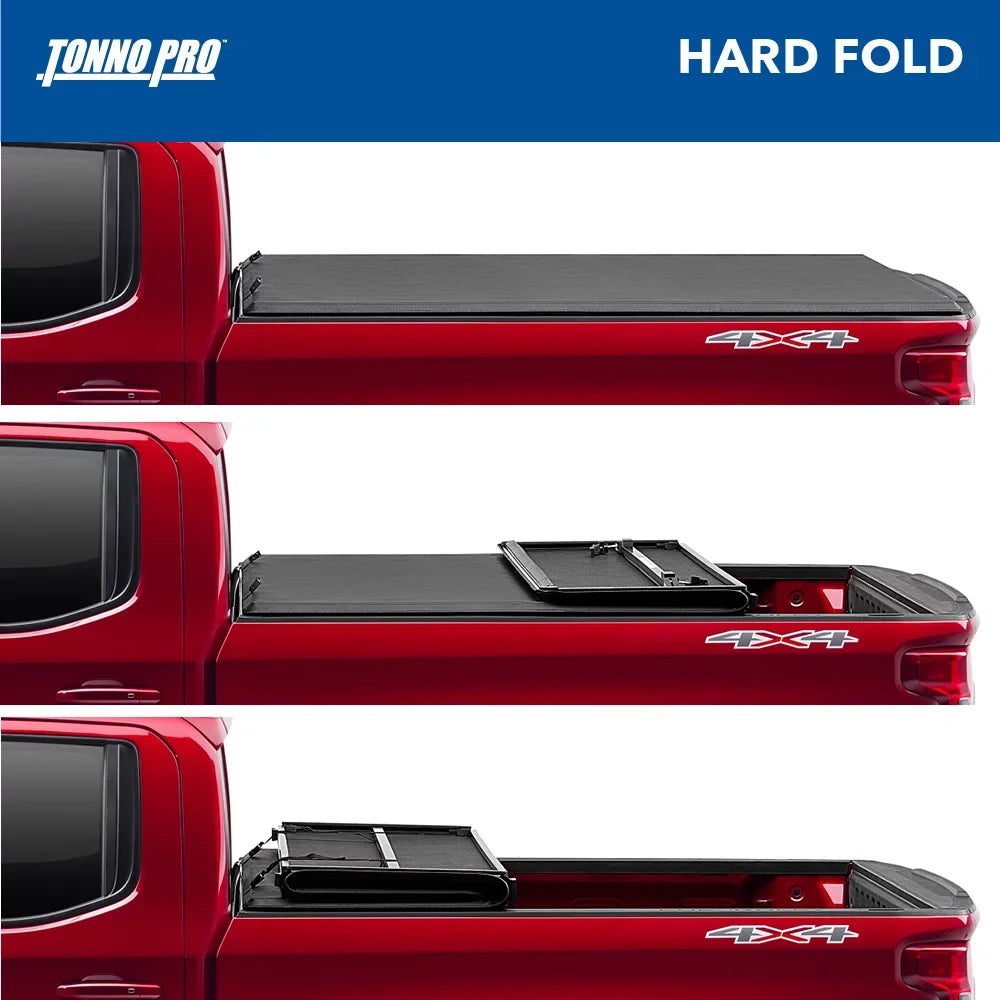 Tonno Pro Hard Fold, Hard Folding Truck Bed Tonneau Cover | -366 | Fits 1999 - 2016 Ford -250/350 Super Duty 6' 9" Bed (81")