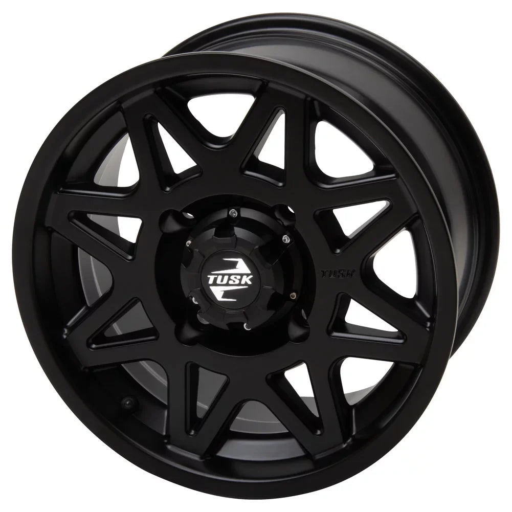 4/156 Tusk Tintic Wheel 14x7 4.0 + 3.0 Matte Black For Yamaha Wolverine  2 1000 Sport 2022