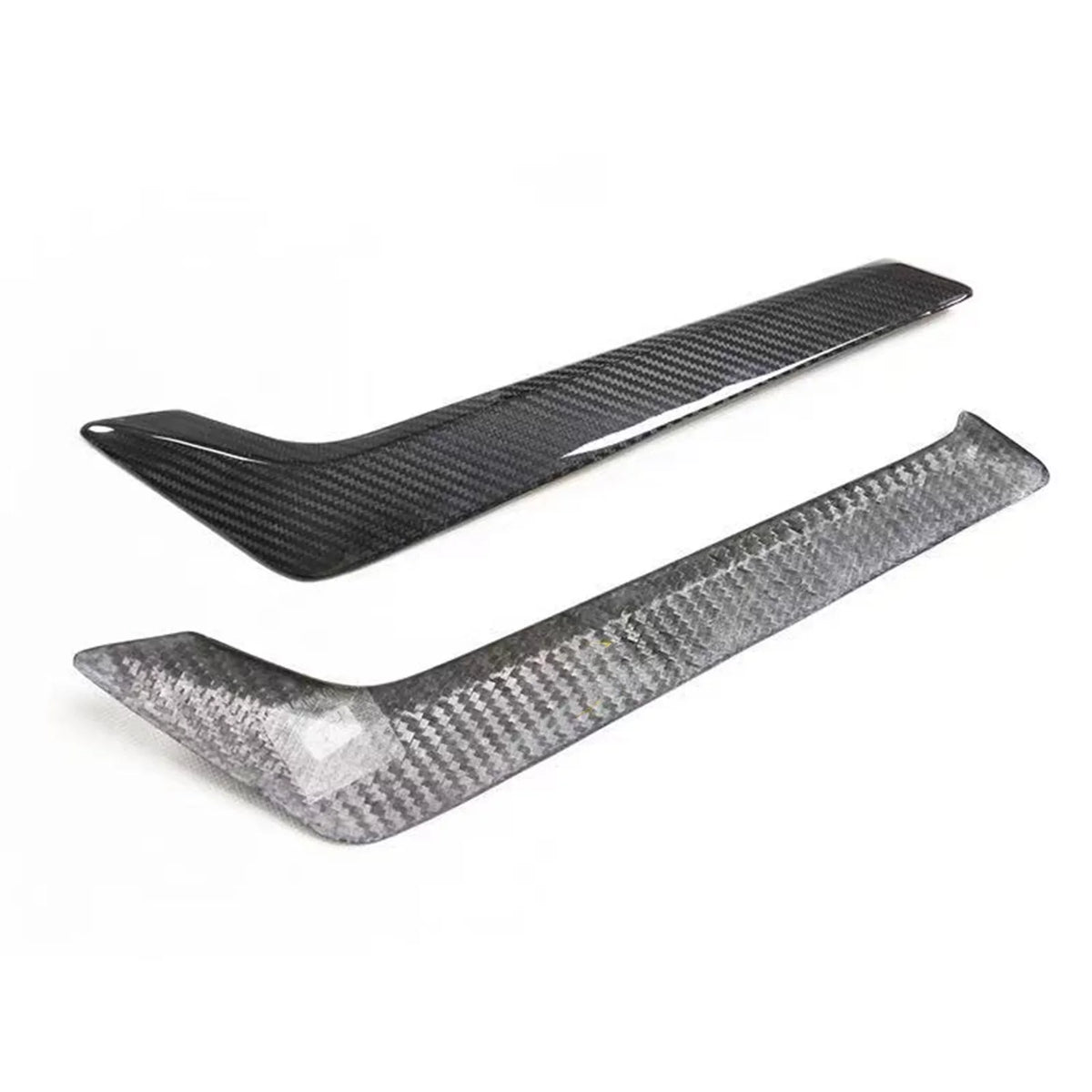 Side Fender Air Vent Cover Kit For Infiniti   2015-2022 2019  Black Carbon Fiber