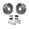 Transit Auto - Rear Disc Brake Rotors And Semi-Metallic Pads Kit For Honda Civic Acura   -101813