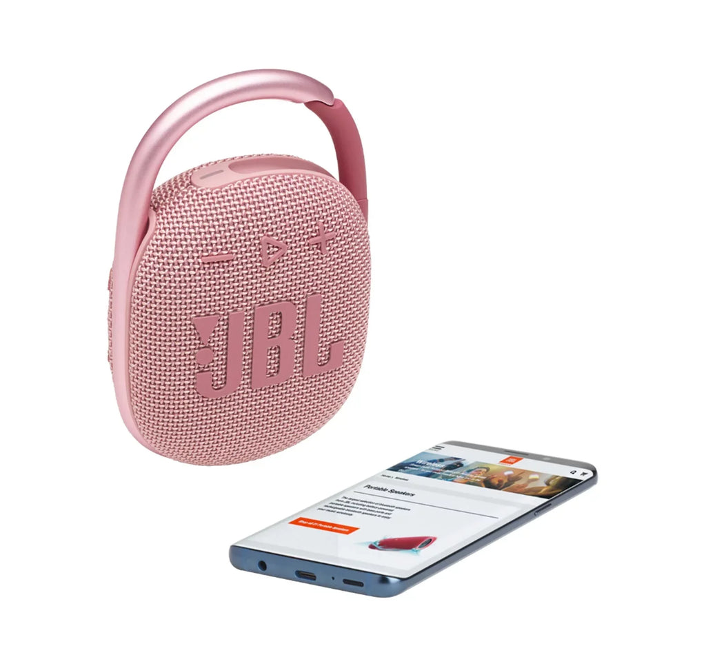 Clip 4 Pink Bluetooth Speaker and divvi Case Kit