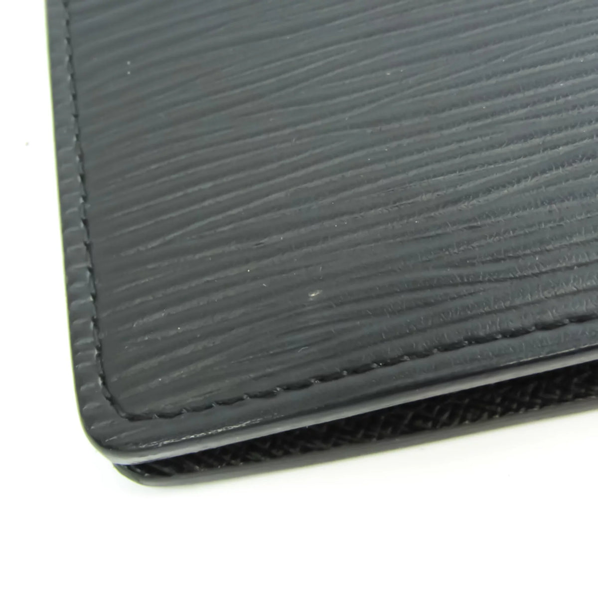 Pre-Owned Louis Vuitton Epi Portefeuille Brazza  Men's Epi Leather Long Wallet (bi-fold) Noir (Good)