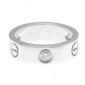Pre-Owned Cartier Love Love Ring White Gold (18K) Fashion Diamond Band Ring Silver (Good)