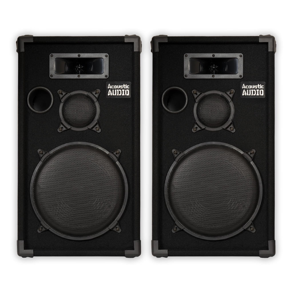 Acoustic Audio  Passive 12"  Speaker Pair 3 Way  Karaoke Band Speakers