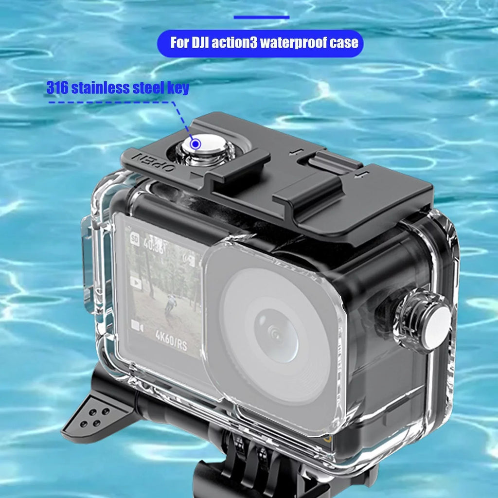 131ft/40m Waterproof Case Diving Underwater Housing Shell for  Osmo Action 3