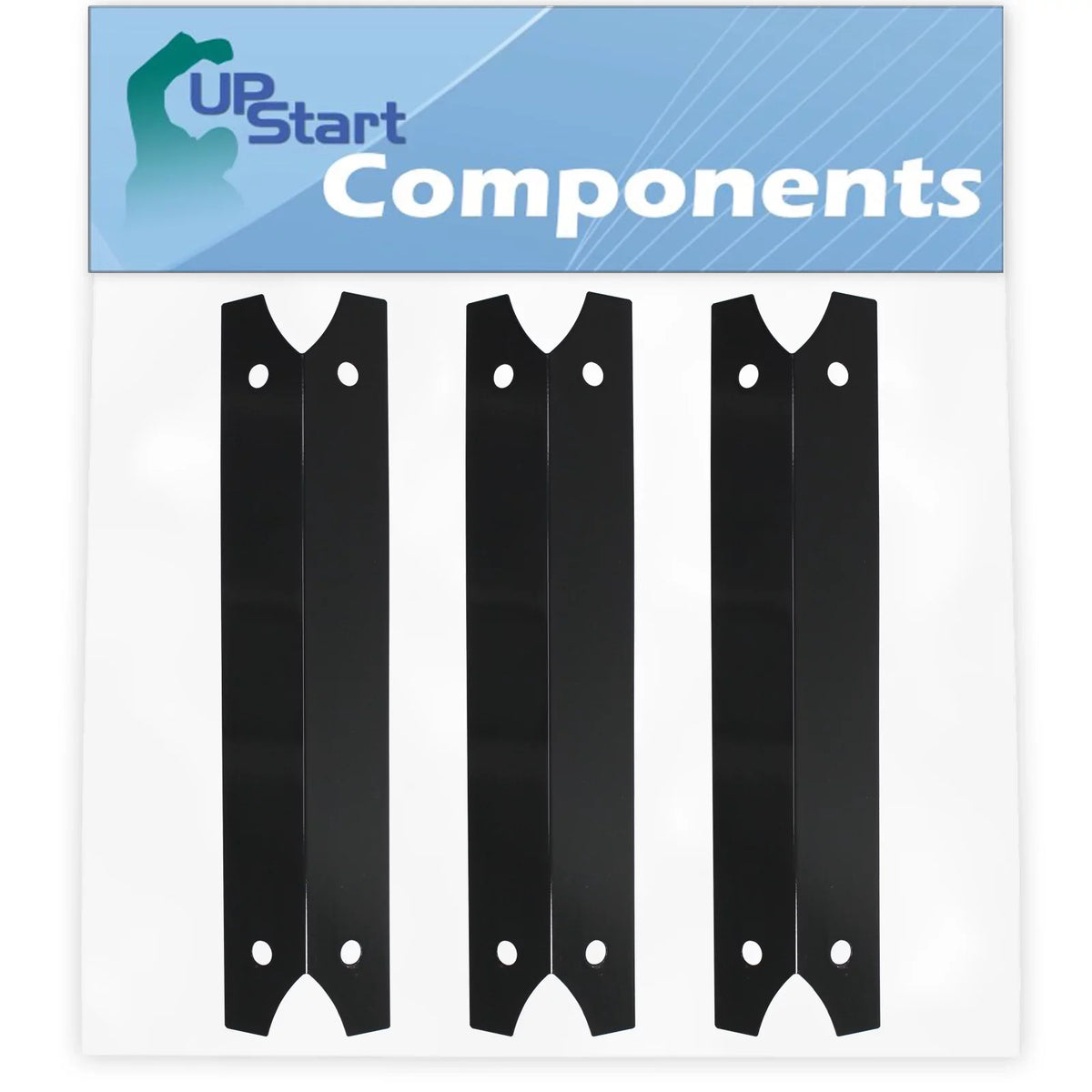 3-Pack  Grill Heat Shield Plate Tent Replacement Parts for Charmglow 8106330B - Compatible Barbeque Porcelain Steel Flame Tamer, Flavorizer Bar, Vaporizer Bar, Burner Cover 17 3/4"