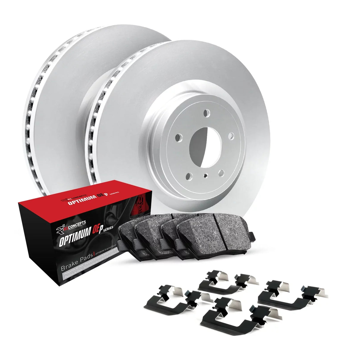Concepts Wjuh1 47055  Brake Rotors Carbon Coated / Optimum Oe Pads & Hdw Fits select: 2017-2019   , 2016