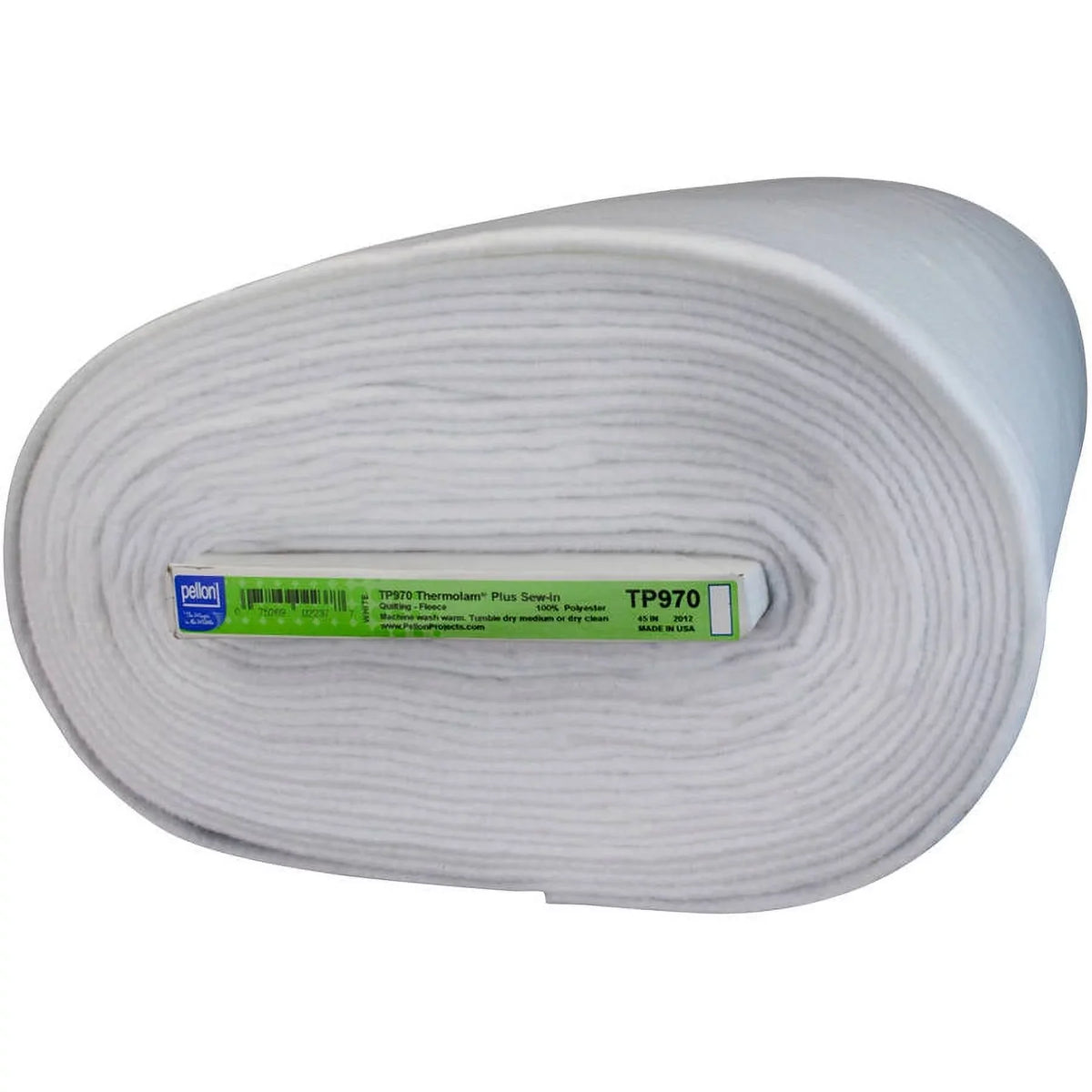 Pellon  Thermolam Plus Fleece Fabric, White 45" x 10 Yards by the Bolt