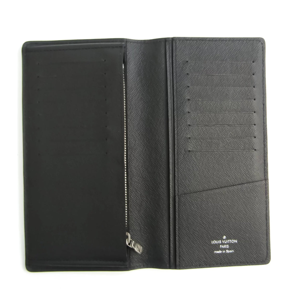 Pre-Owned Louis Vuitton Epi Portefeuille Brazza  Men's Epi Leather Long Wallet (bi-fold) Noir (Good)