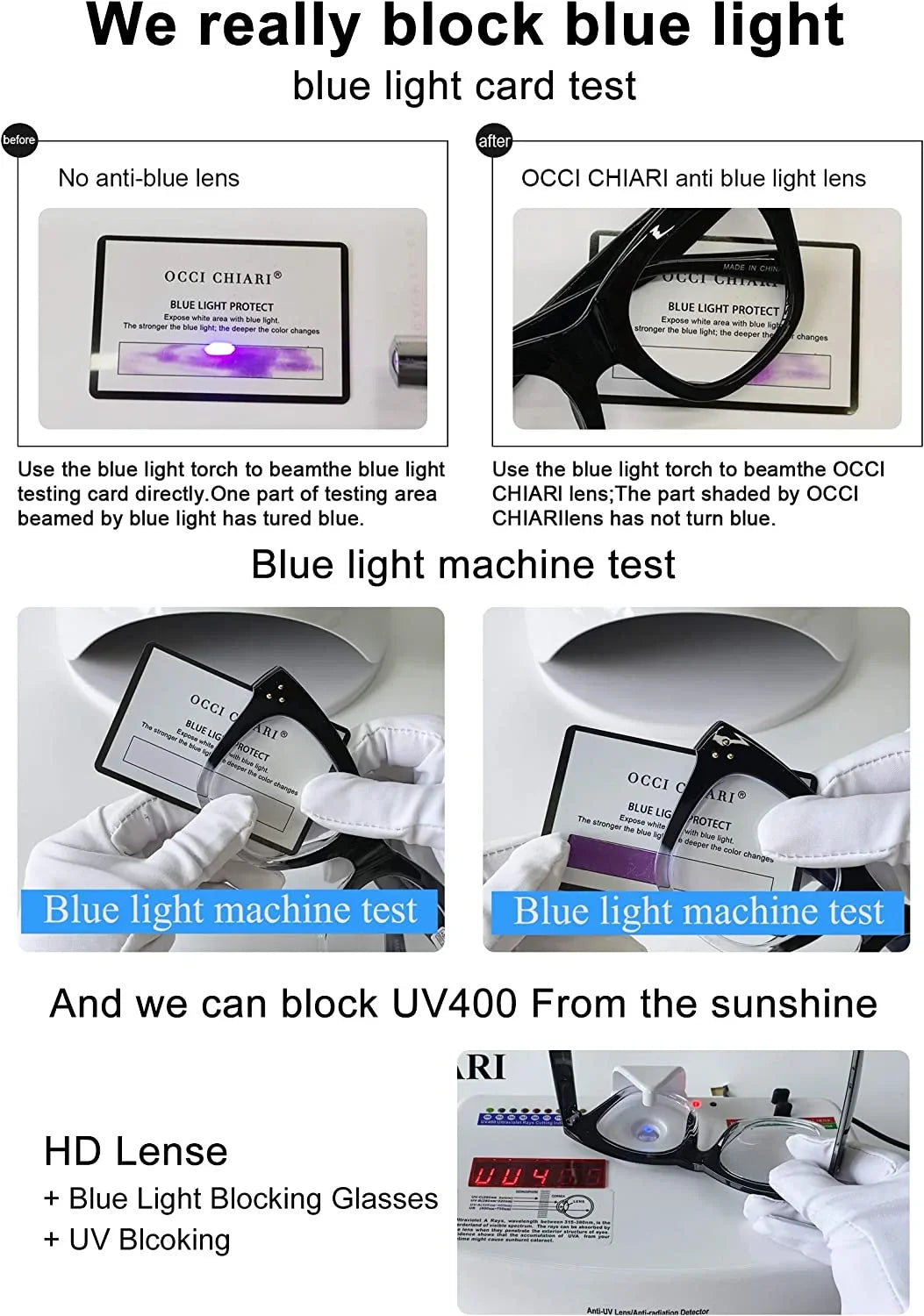 Blue Light Filter Reading Glasses for Women Computer Reader Magnification 0 100 150 200 250 300 350 400 500 600 (Black-Clear, 6.0)