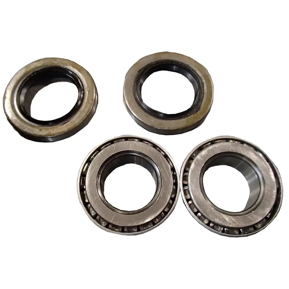 RAParts (2) Trailer Axle Kits 2,000 lbs 5 on 4.5" Bolt Pattern Idler Hubs Round Spindles