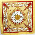 Pre-Owned Celine silk scarf muffler yellow  ladies (Good)