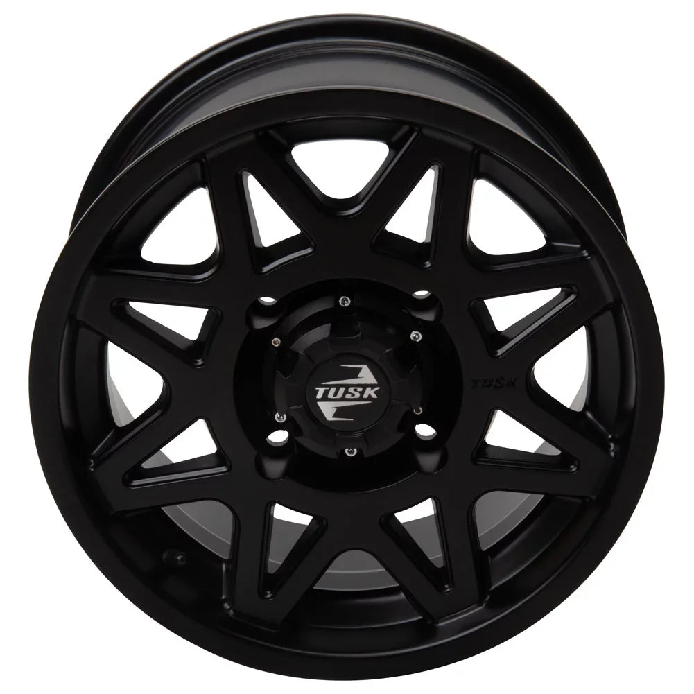 4/156 Tusk Tintic Wheel 14x7 4.0 + 3.0 Matte Black For Yamaha Wolverine  2 1000 Sport 2022