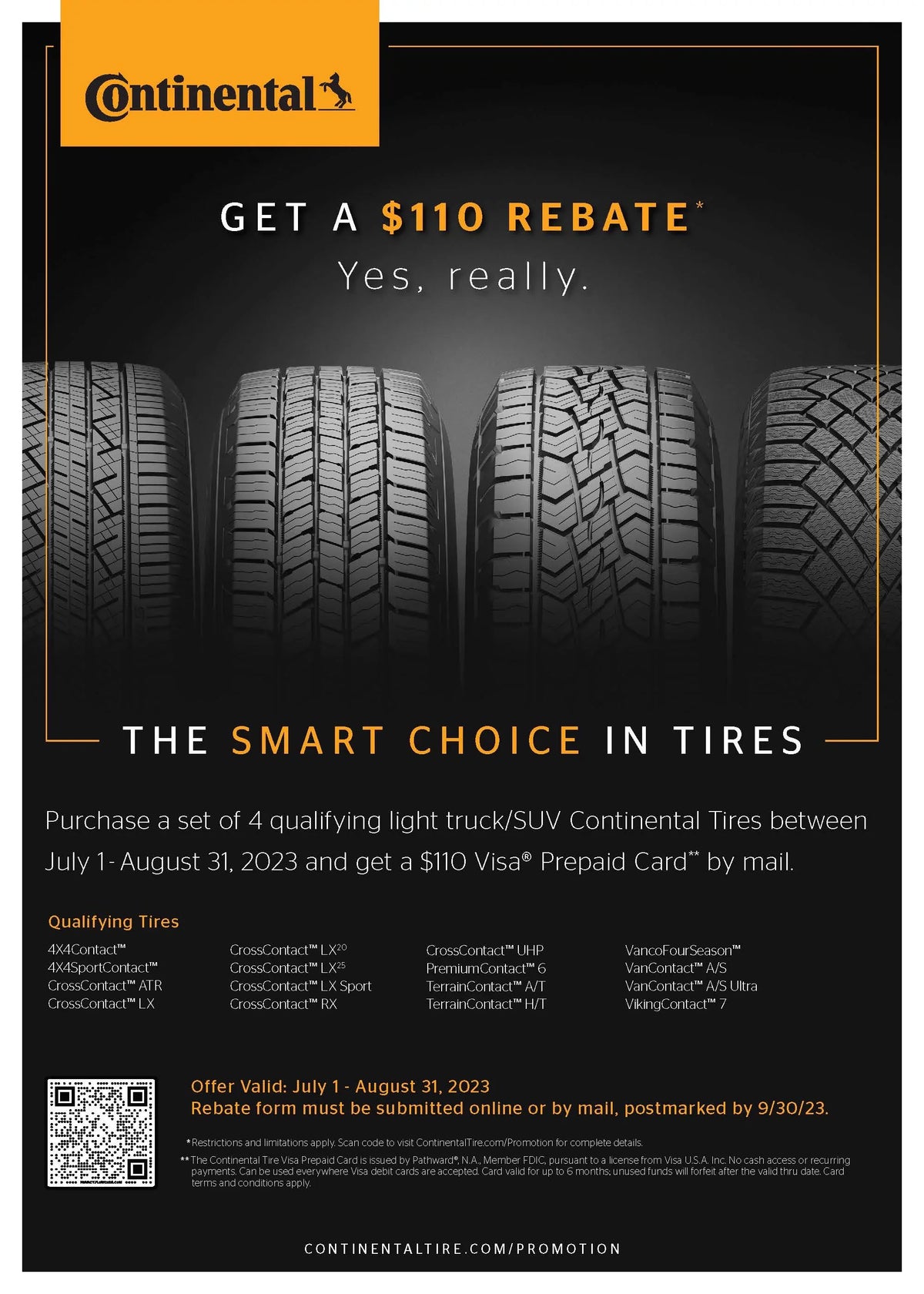 Continental Terrain Contact / 245/75R16 120  Tire Fits: 2015 Toyota Tacoma  Pro, 1995-2002 Chevrolet Tahoe