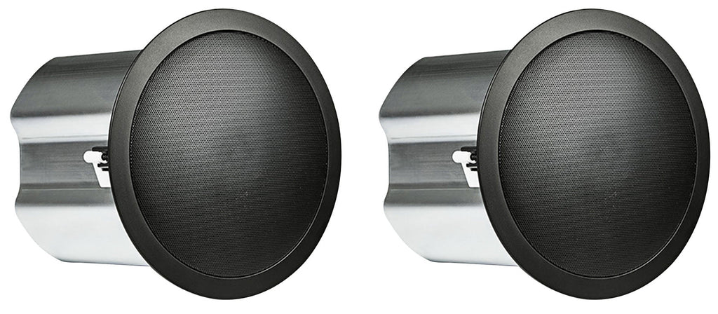 4-Zone Matrix Multi Room 70v Audio System w/ (10)  Black Ceiling Speakers