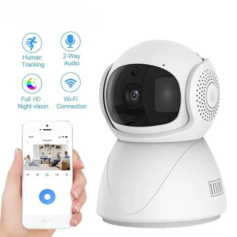 Camera   Security Protector Surveillance Wireless Camera Smart Auto Tracking Baby Monitor with Google Alexa